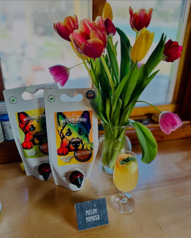 Happy Easter from Watchdog Winery! The Melon Mimosas were a hit.
.
#watchdogwinery #watchdogwinerymt #montanavineyards
.
.
.
Want to purchase wine from us? Check out online ordering on our website
www.watchdogwinery.com. We can ship or you can pick it up directly from the winery.

Want to stay with us? Check us out on Harvest Hosts: www.harvesthosts.com.

Tasting by appointment, call or email to schedule.

Questions? Contact us at winerydog@watchdogwinery.com or call us at 406-404-6828.