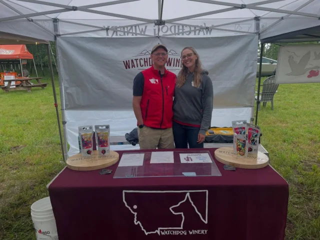 We had a fabulous time at the Montana Wine, Beer and Spirits Festival yesterday! Looking forward to next year.
.
#watchdogwinery #watchdogwinerymt #montanavineyards
.
.
.
Want to purchase wine from us? Check out online ordering on our website
www.watchdogwinery.com. We can ship or you can pick it up directly from the winery.

Want to stay with us? Check us out on Harvest Hosts: www.harvesthosts.com.

Tasting by appointment, call or email to schedule.

Questions? Contact us at winerydog@watchdogwinery.com or call us at 406-404-6828.